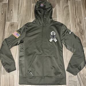 New Orleans Saints Salute To Service Hoodie Mens Small NFL Field Nike Therma-Fit